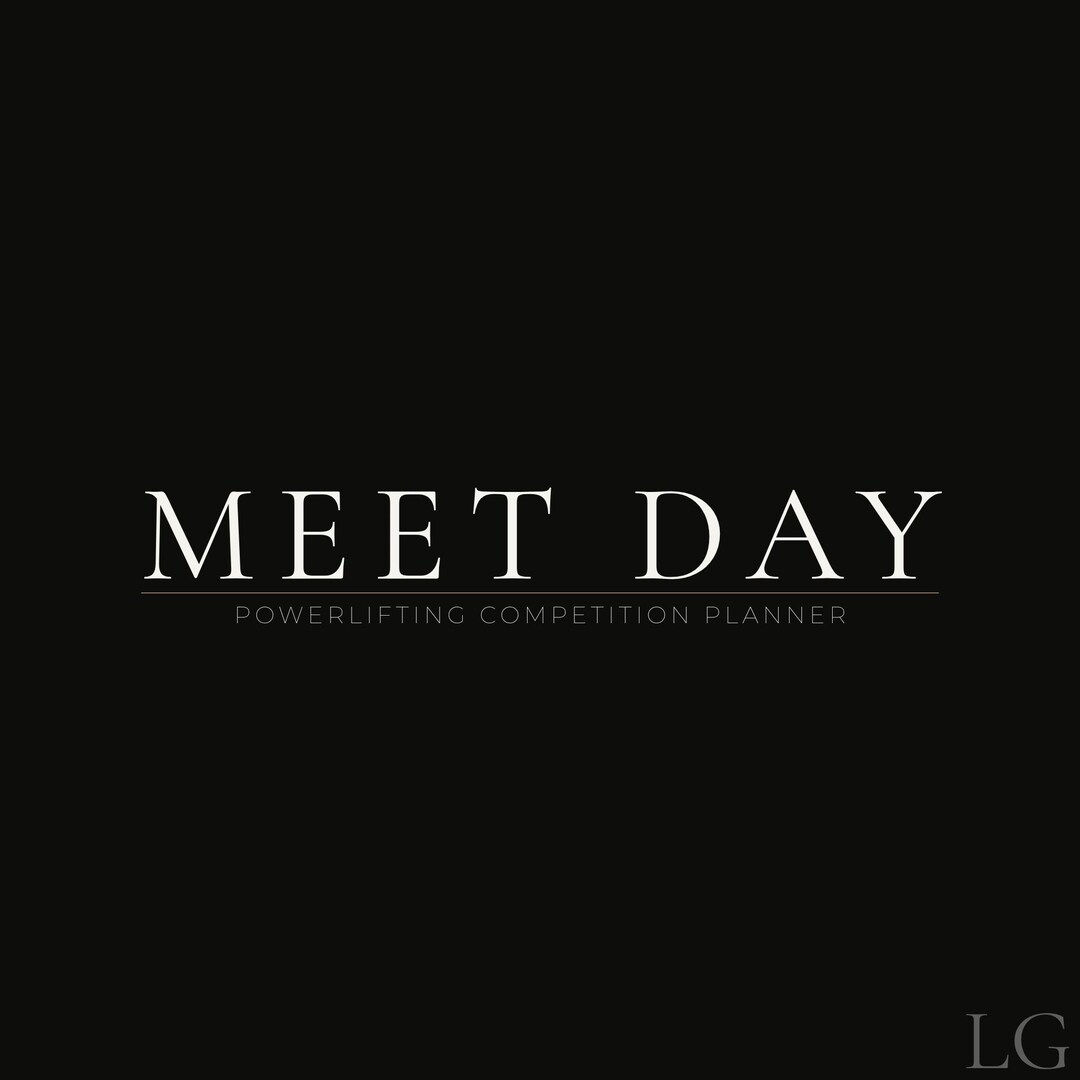 Meet Day Planner Powerlifting — Attempt Tracker & Competition Log ...