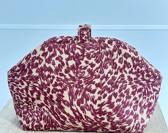 Beauty case fatto a mano con beccuccio tubolare, design unico realizzato artigianalmente