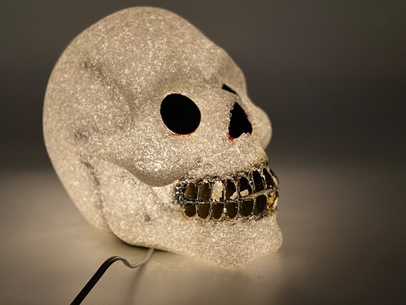 Halloween Totenkopf Lampe Geschmolzenes Plastik Popcorn Dia de Los