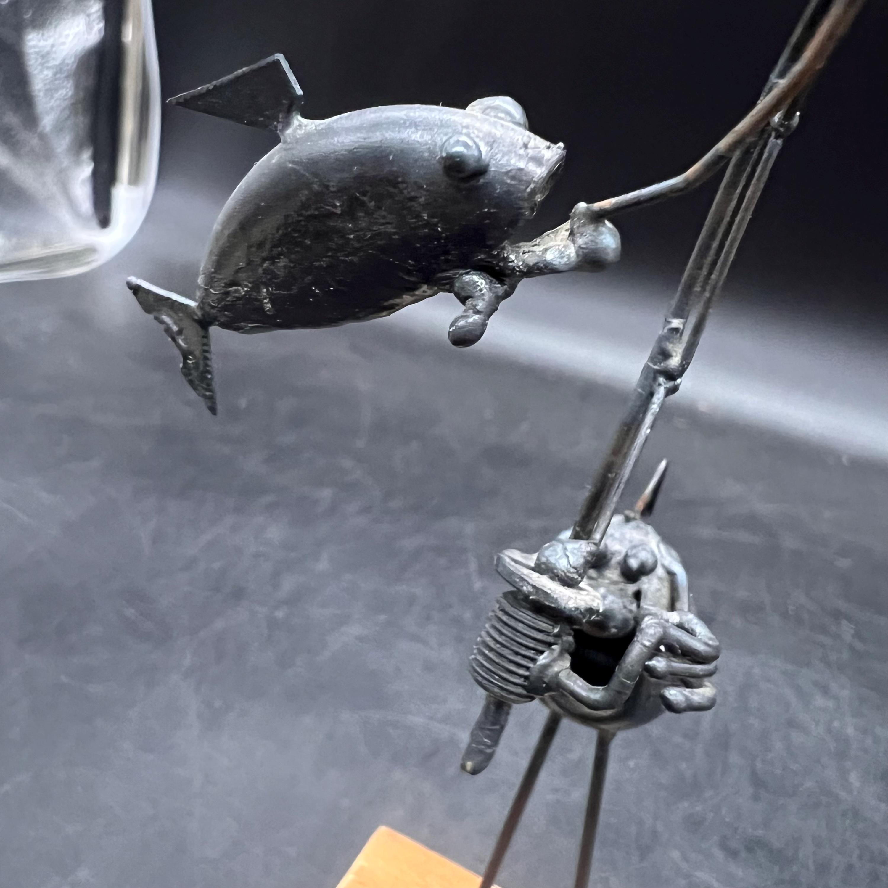 Vintage Flea Greg & Jeff Quayle Metal Fishing Sculpture, 1980s - Etsy