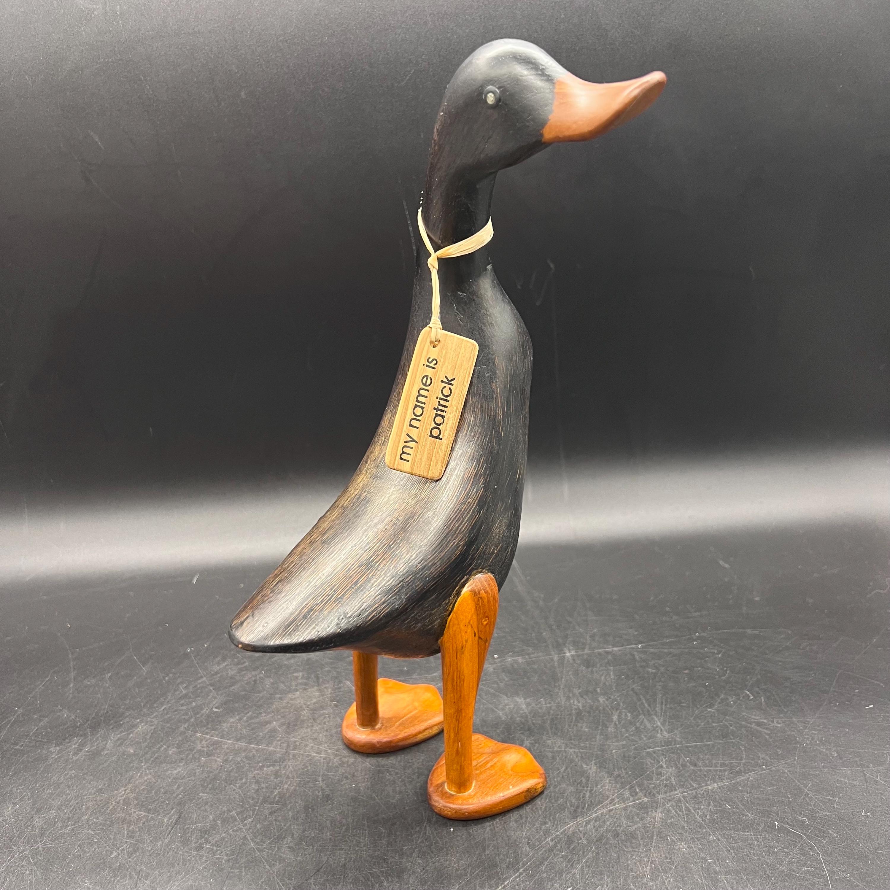 Dcuk 12-1/2” Ducklet Patrick RARE Black Stain Bamboo Root and Teak