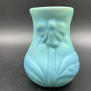 Van Briggle Pottery Mulberry Coneflower Cabinet Bud Vase