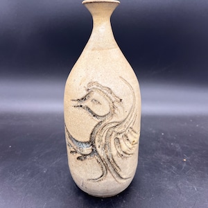 Art Pottery Hand Thrown Pottery Vase, Signed Jackson