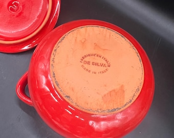 De Silva Pottery Italian Large Covered Casserole With