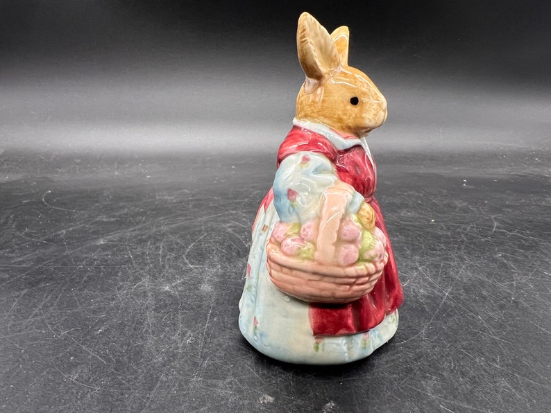 Otagiri Edith Collection Mrs Rabbit Shaker Unique Décoration de Pâques Figurine vintage image 3