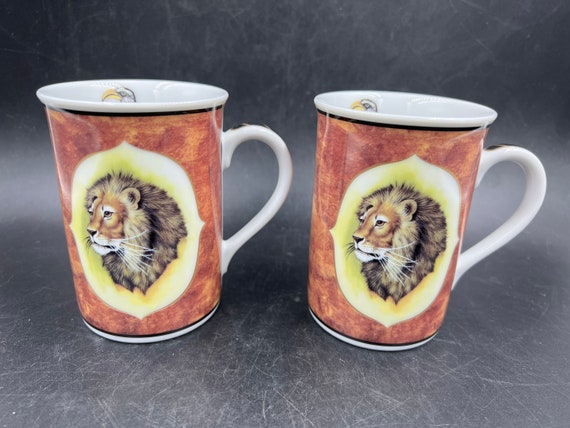 Lynn Chase Designs African Portraits Porcelain Coffee Mug Cup Gazelle 
