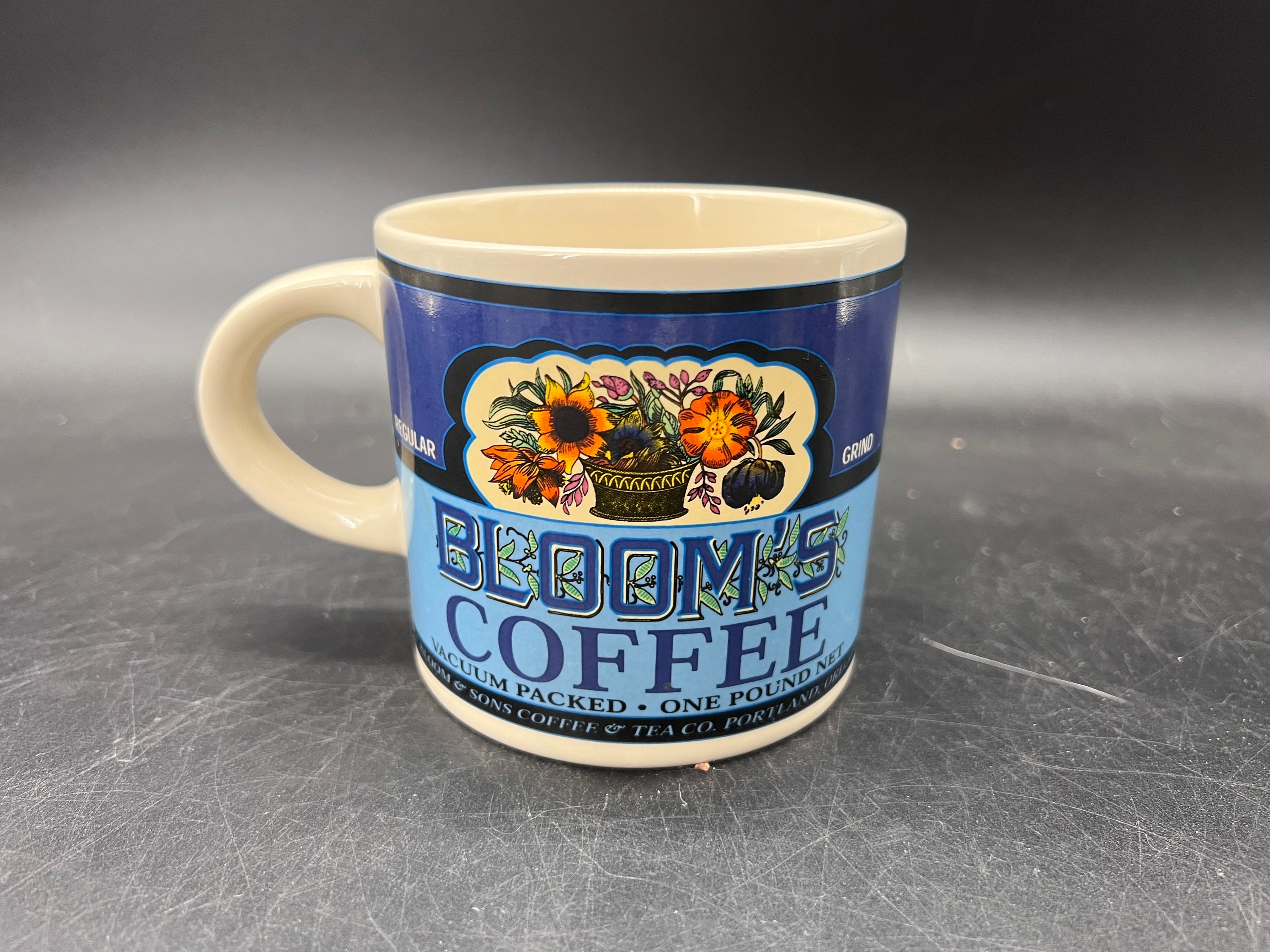 VTG Kasper's Monogram Vacuum Packed Coffee Mug Cup ceramic vintage