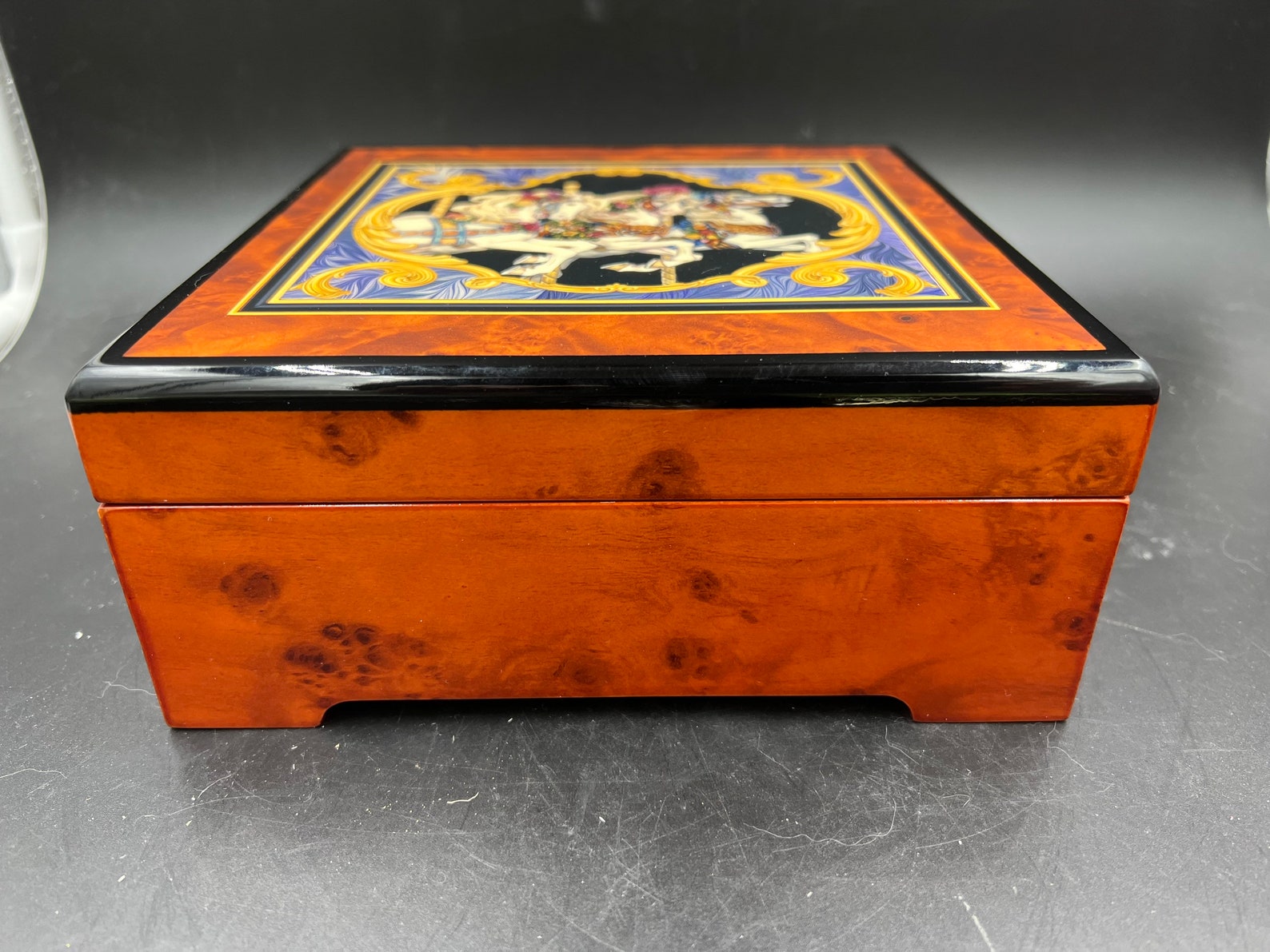 Vintage SF Music Box Co. Carousel Horse Musical Jewelry Box Etsy