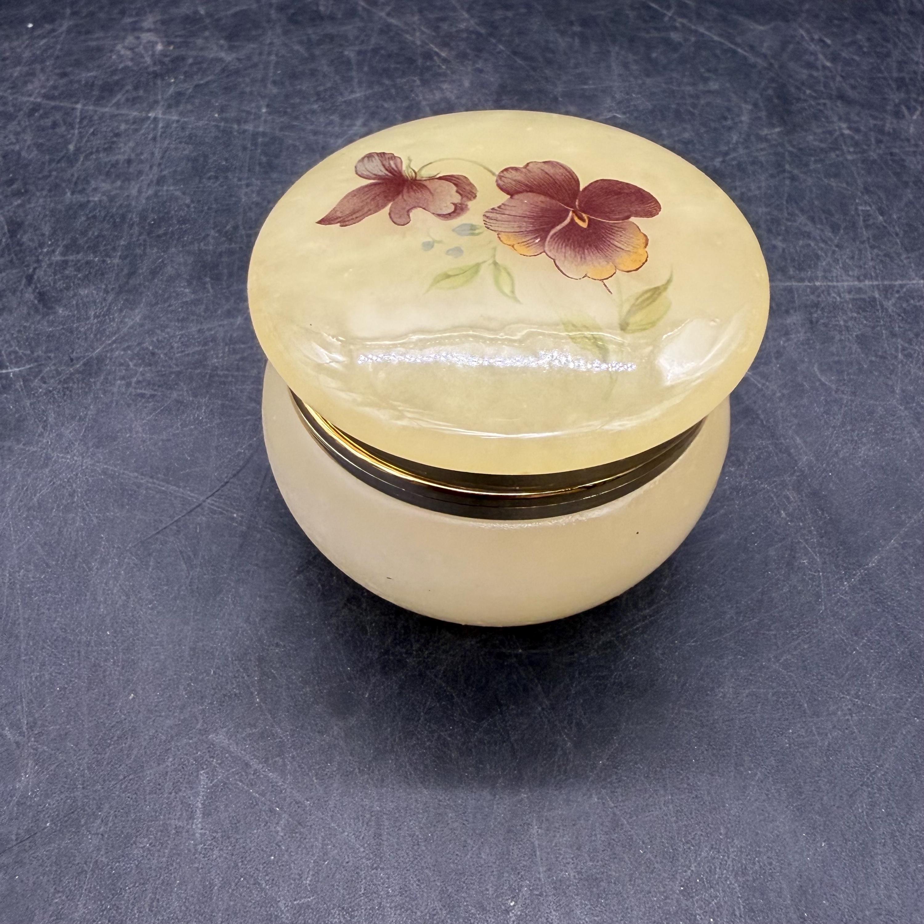 Ancien cendrier en albâtre Genuine Alabaster made in Italy, Vintages