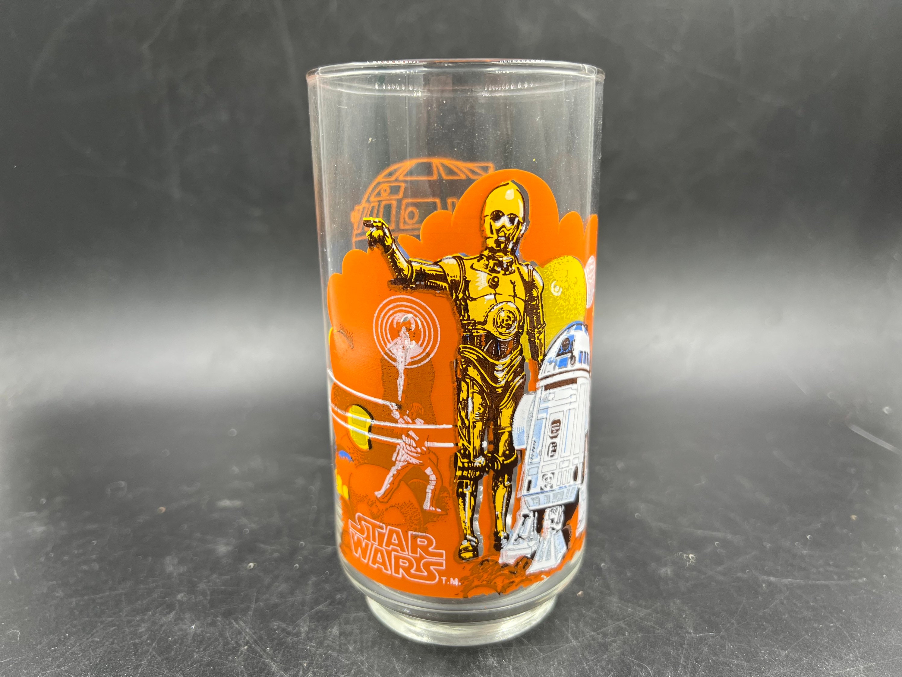 1983 Star Wars Return of the Jedi Tumblers Glassware, 1980s Coca Cola  Burger King Promo Glasses, Slave Leia, Jabba the Hutt, Darth Vader 