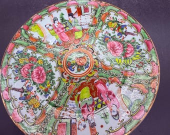 Vintage Rose Medallion 6" Salad Plate Early-Mid 20th Century.