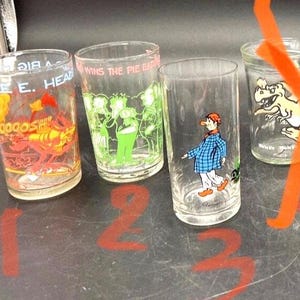 Swanky Swigs Glasses Archie Comics WB Roadrunner Dom Kolsen Sold in Singles FREE SHIPPING