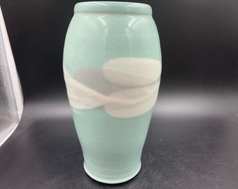 Tropical Clay Hawaii Vase Pastel Seafoam Green FREE SHIPPING