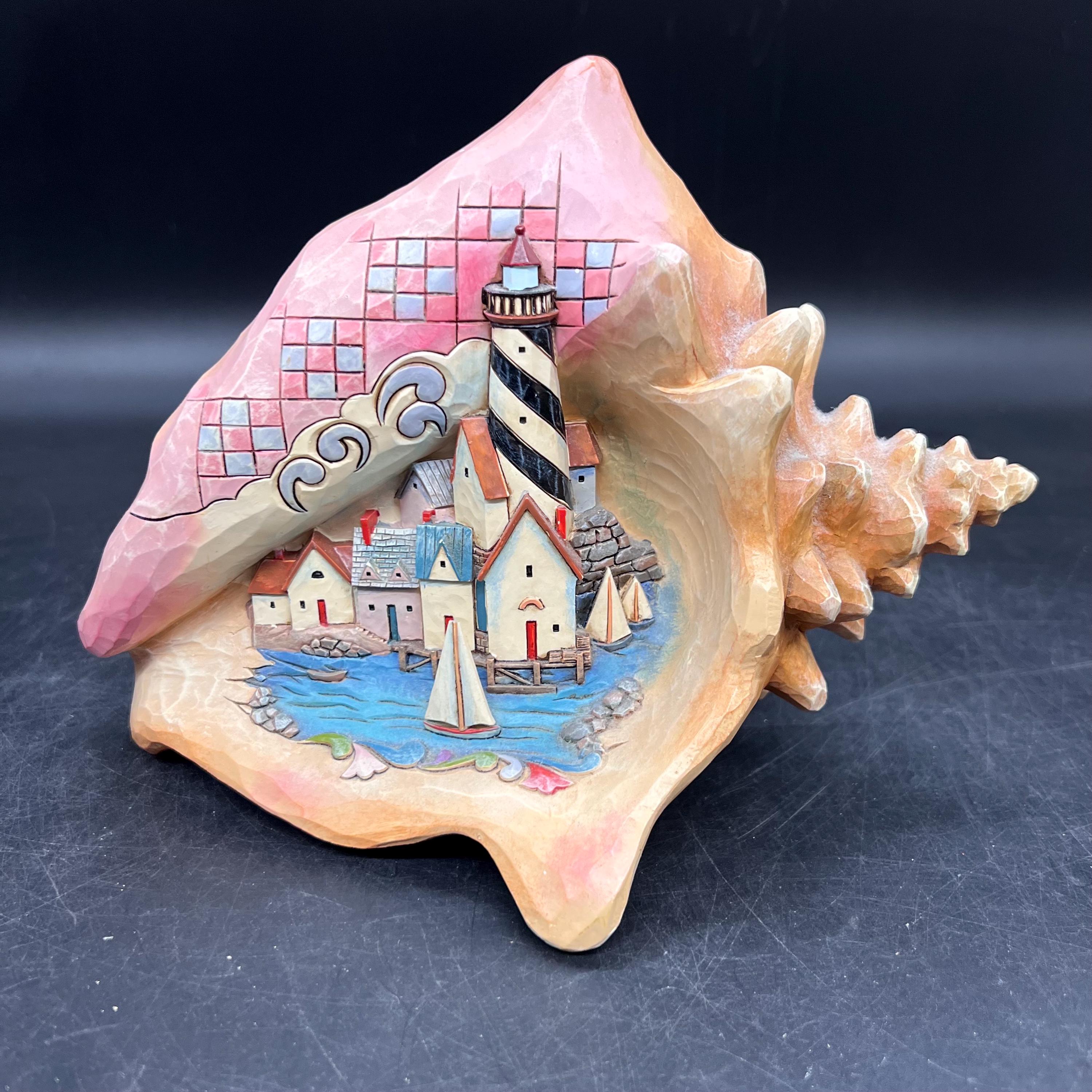 RARE Jim Shore Heartwood Creek Tranquility is by the Sea Conch