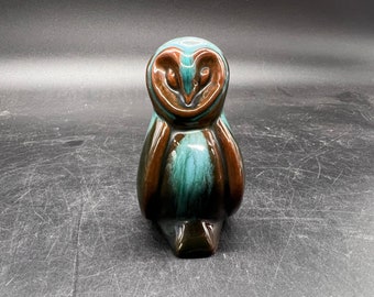 Blue Mountain Pottery Petite Snow Owl Figurine Vintage Mint