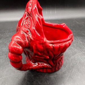 Krampus Demon Tiki Mug Planter Miracle Shima Ceramics Holiday Red