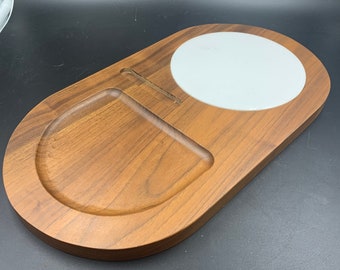 Vintage Fame’ Walnut Cheese Board Tray Platter Tile Cutting Surface