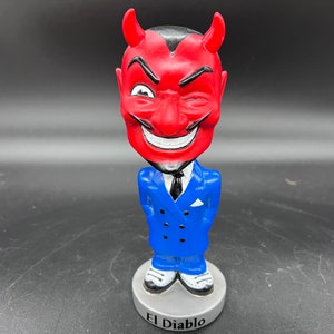 Vintage 1999, Funko Wacky Wobbler EL DIABLO Devil Blue Suit Bobble