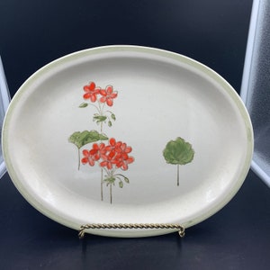 Metlox Poppytrail Geranium Pattern Platters 2 Available California FREE SHIPPING