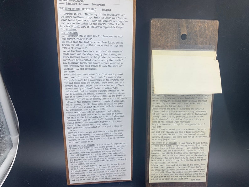 Dutch Speculaas Board Wooden Cookie Press Soldier Etsy