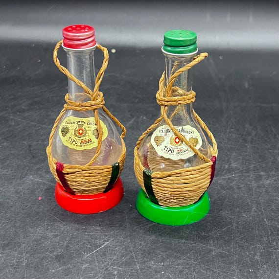 特価 ビンテージ 50's ソルト&ペッパー ボトル デキャンタ oc 特価 ビンテージ 50's ソルト&ペッパー ボトル デキャンタ oc