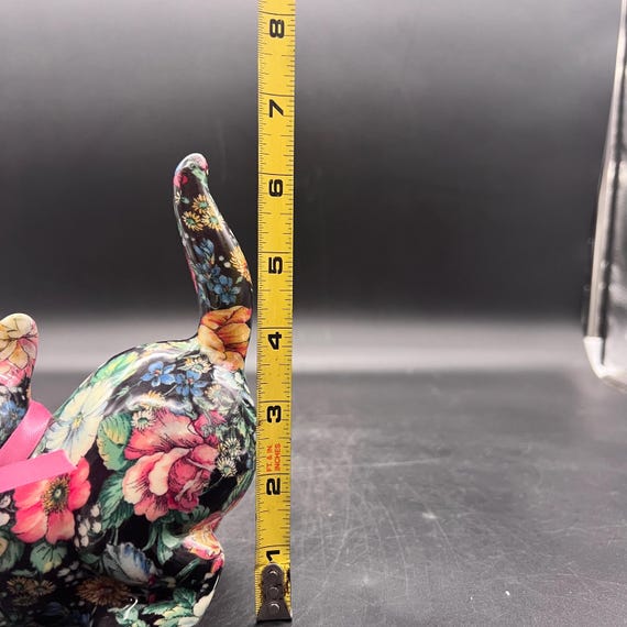 Vintage Floral Chintz Fabric-covered Porcelain Cat Figurine - Etsy