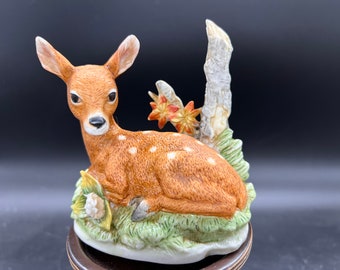 HOMCO Deer Fawn # 8879 Home Interiors Vintage Knick Knack Figurine