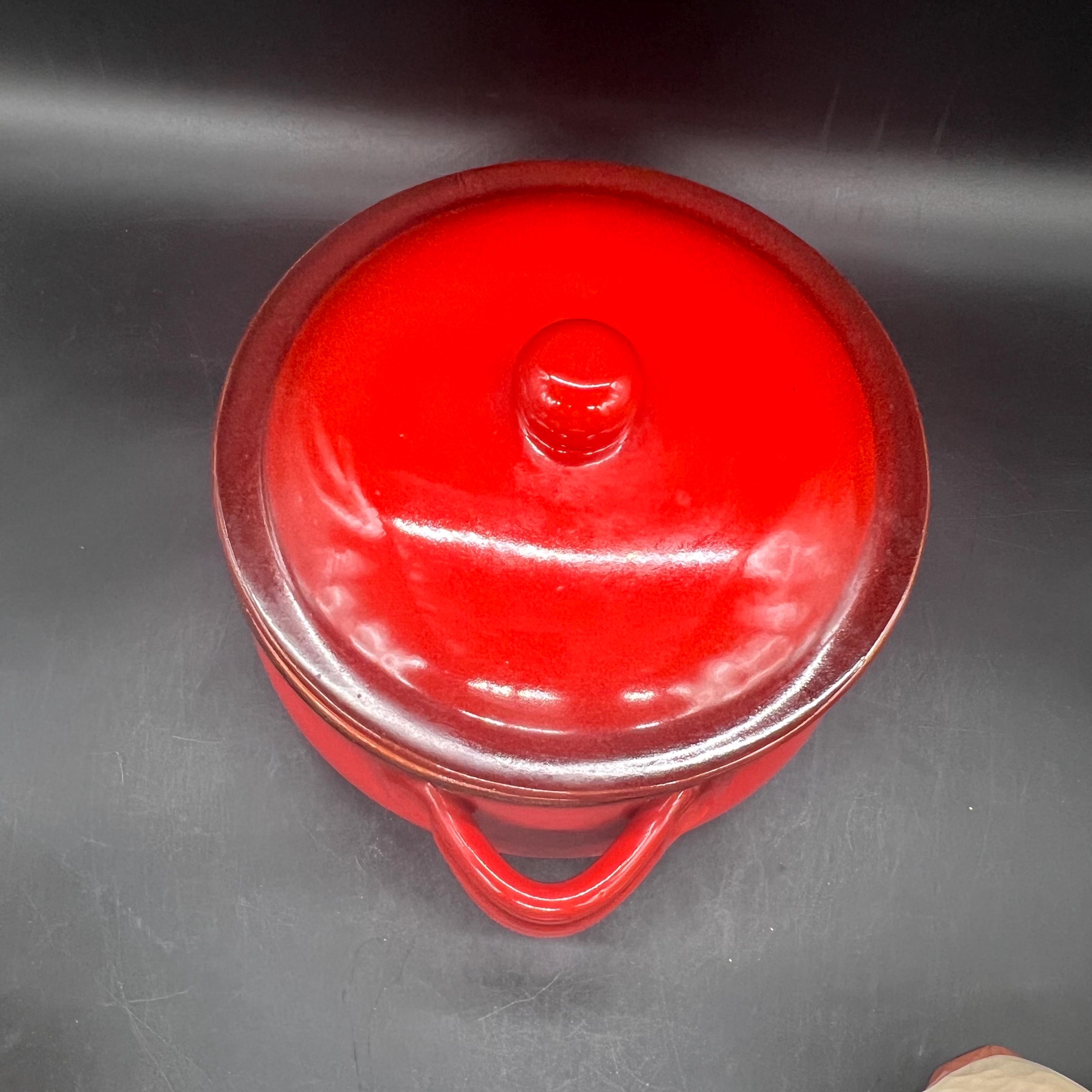 De Silva Pottery Italian Casserole, Glazed Terracotta Bean Pot