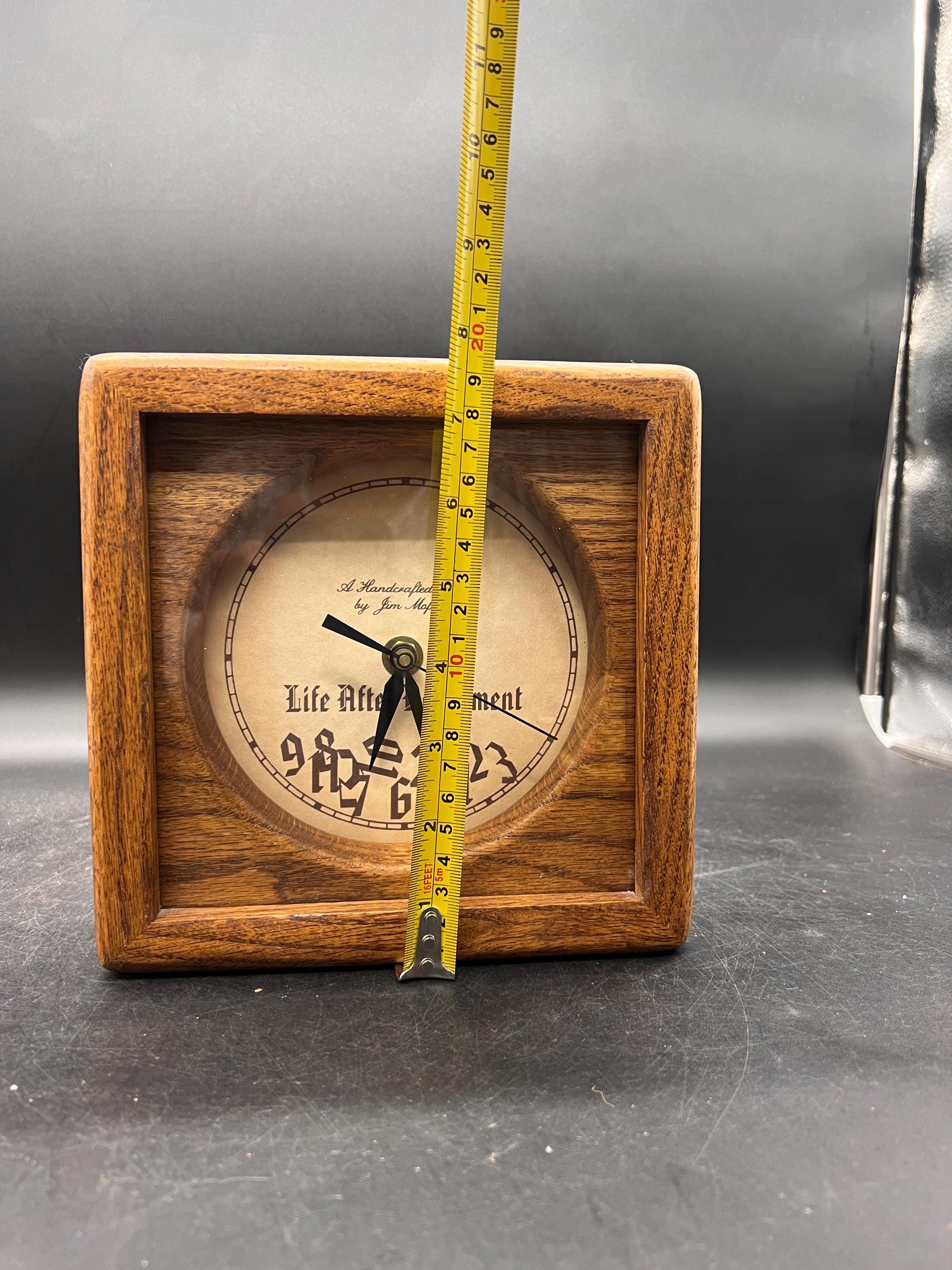 Vintage Jim Mofhitz Oak Wood Clock, 'life After Retirement' - Etsy