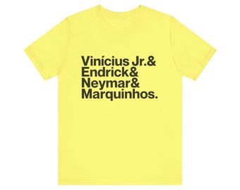 Brazil World Cup 2026 Shirt - Vinícius Jr., Neymar, Endrick & Marquinhos