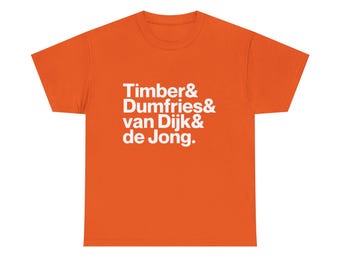 Netherlands World Cup 2026 Shirt - Van Dijk, Dumfries, De Jong, Timber