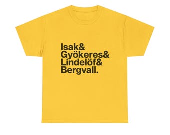 Sweden World Cup 2026 Shirt - Lindelof, Isak, Gyokeres, Bergvall