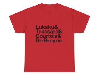Belgium World Cup 2026 Shirt - De Bruyne, Lukaku, Courtois, Trossard