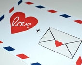Valentin cartes / cartes postales Saint-Valentin / amour cartes / cartes postales / Vintage cartes postales Mail d'amour