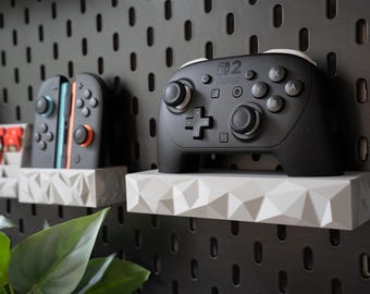 Geometric Nintendo Switch 2 Pro Controller Holder (Ikea Skadis Mount)