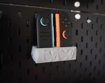 Geometric Nintendo Switch 2 JoyCon pair Holder (Ikea Skadis Mount)