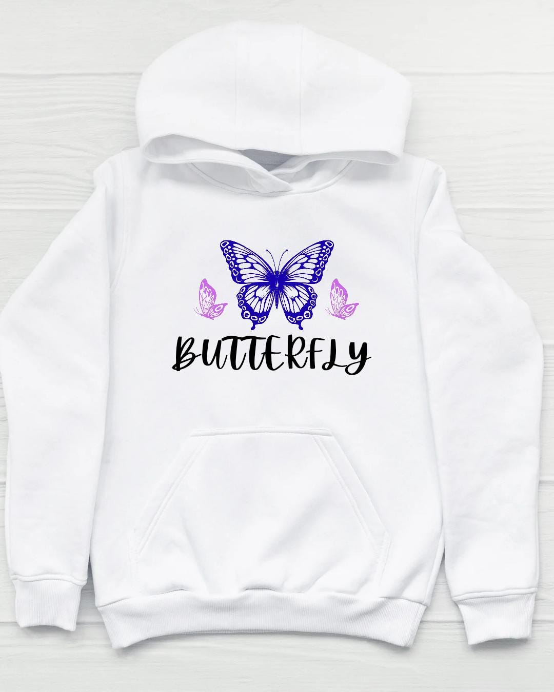 Butterfly Illustration Hoodie - Etsy