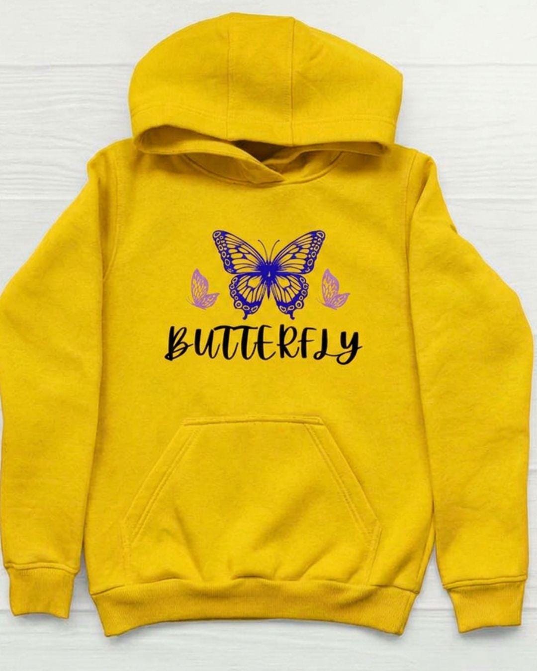 Butterfly Illustration Hoodie - Etsy