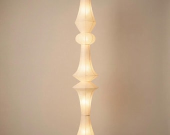 Nogy Japanse hanglamp rijstpapier, 3 lampjes, in hoogte verstelbaar 15 x 56 inch NIEUW met doos, bekabeld