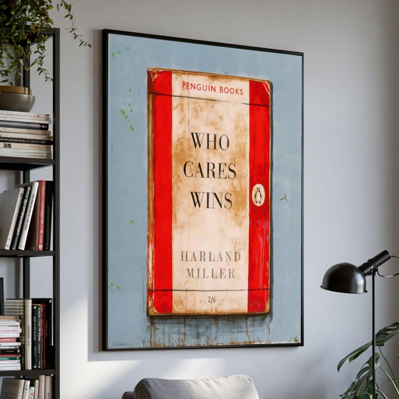 Book Cover Harland Miller - Etsy