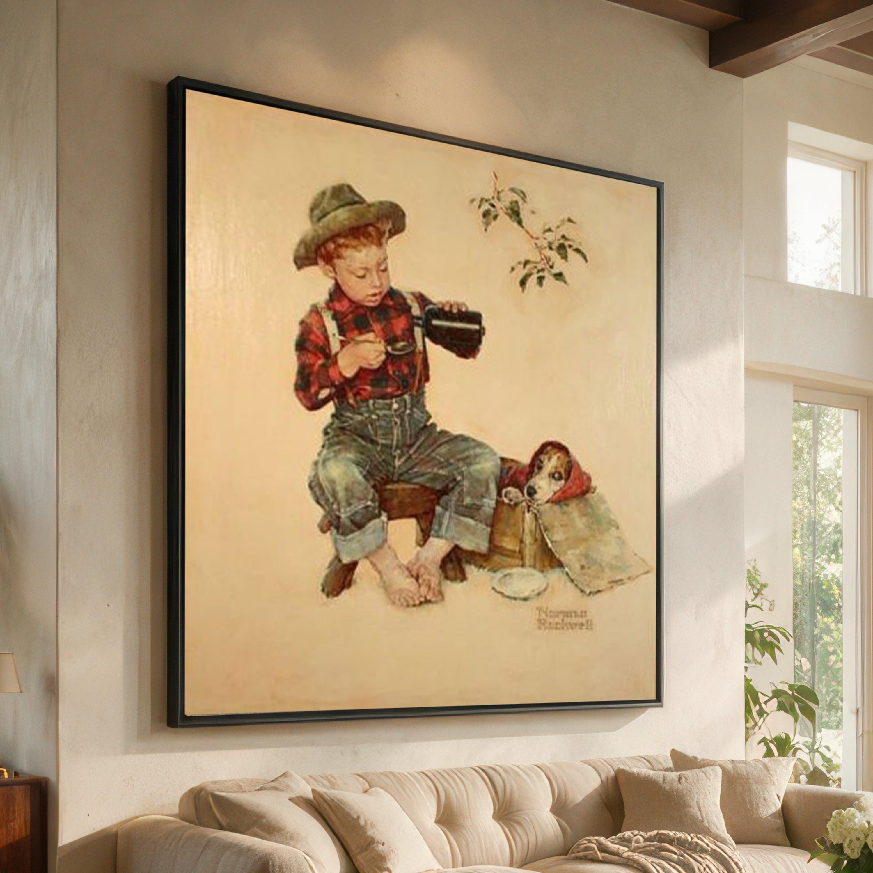 Norman rockwell dog - Etsy 日本