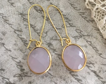Petal Pink Stone Earrings