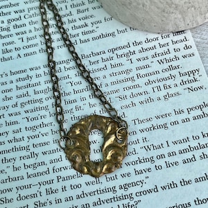 Keyhole Plate Necklace, lock plate necklace, steampunk necklace, gift for her, keyhole plate jewerly, keyhole pendant necklace, gift for mom