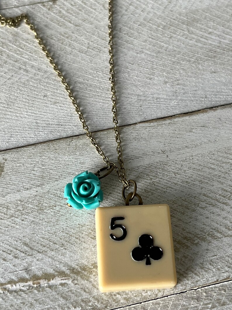 Vintage Playing Card Necklace Game Piece Necklace Deck of Etsy