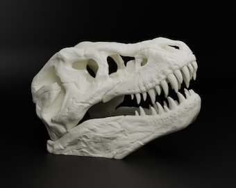 3D Printed T-Rex Skull Replica: Dinosaur Fossil Decor, Jurassic Display
