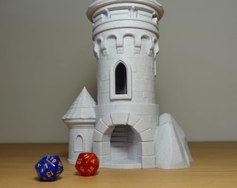 3D Printed Dice Tower: Castle or Tree Design for Tabletop RPGs