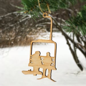 Chair Lift Holiday Ornament