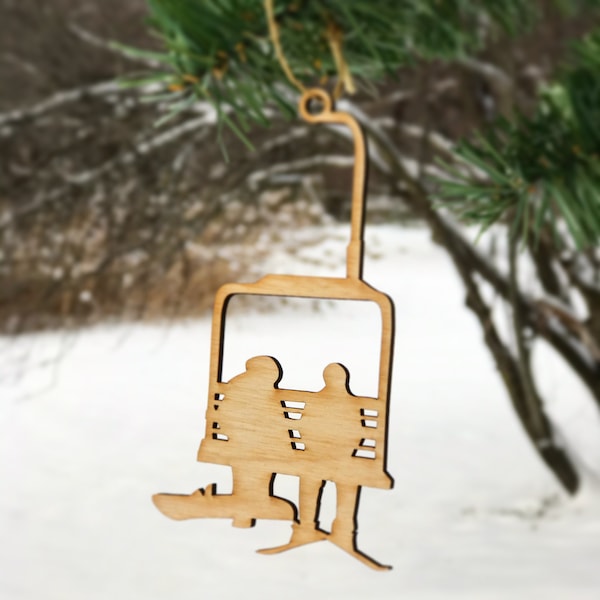 Chair Lift Holiday Ornament