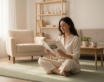 5-Minute Reset Protocol | Daily Grounding Reflection Journal (Digital Download)