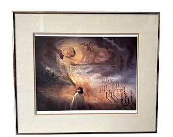 Salvador Dalí Surrealist Print, Silver Framed Wall Art, Dark Academia Decor